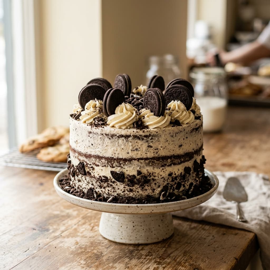 Oreo Celebration Cake — handmade 100% eggless cake by Nova Cakes, Halifax & Dartmouth