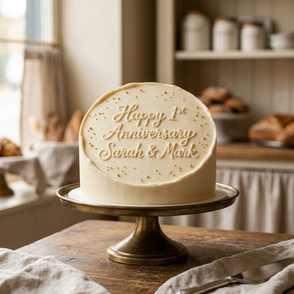 Freshly baked eggless same-day celebration cake by Nova Cakes in Halifax