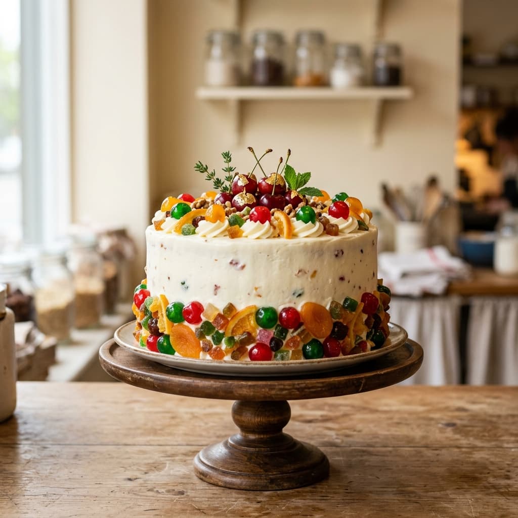 Tutti-Frutti Celebration Cake — handmade 100% eggless cake by Nova Cakes, Halifax & Dartmouth